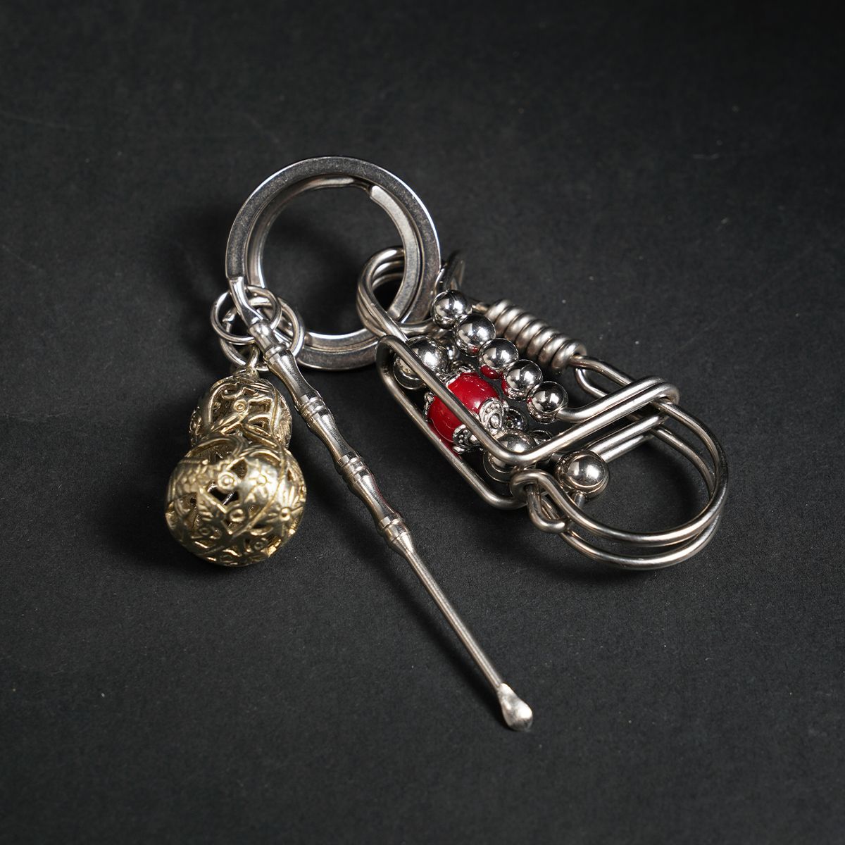 Red Lotus Keychain