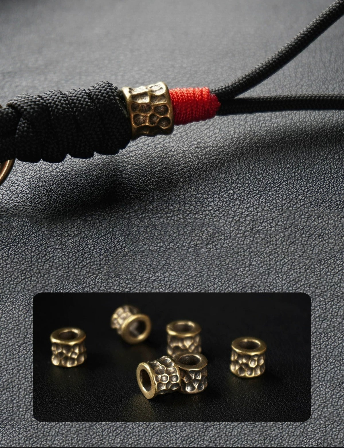Handmade Brass Paracord EDC Keychain