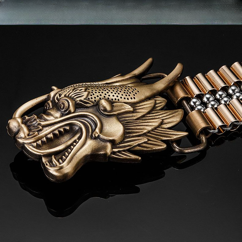 Handmade Metallic Belt (Brass + Steel Bead)