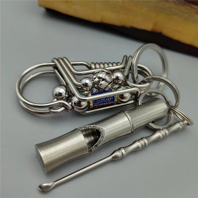 Lotus rotary keychain