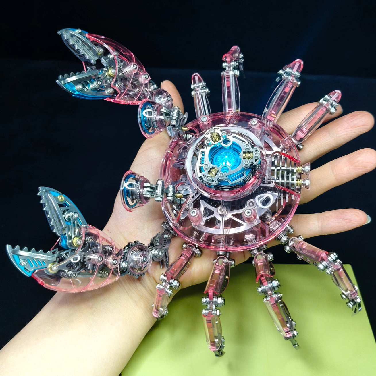 3D Metal Mechanical Crab Puzzle Kit