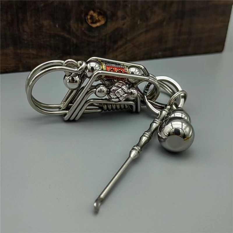 Lotus rotary keychain