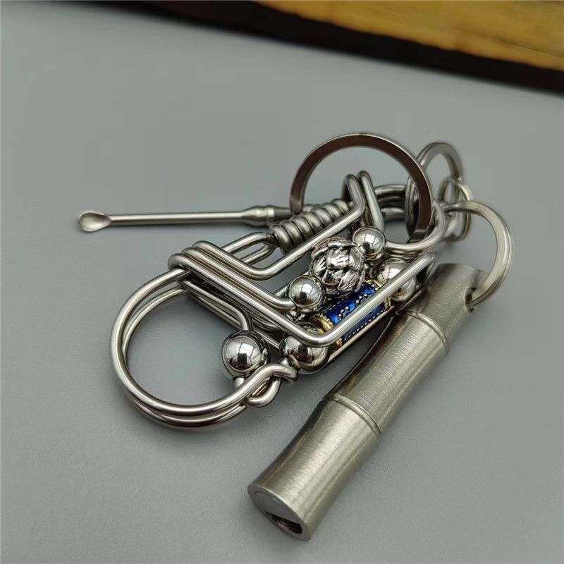 Lotus rotary keychain