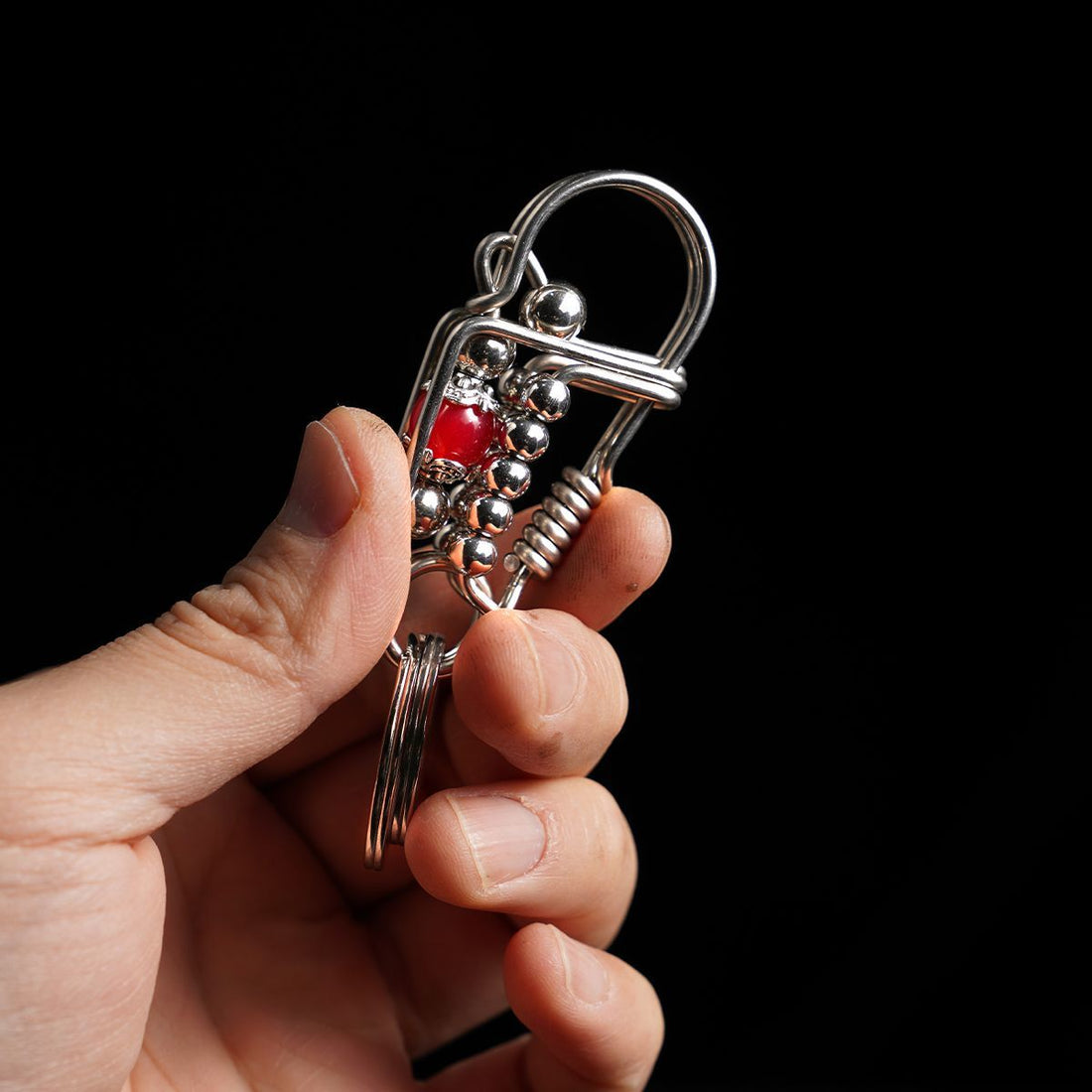 Red Lotus Keychain