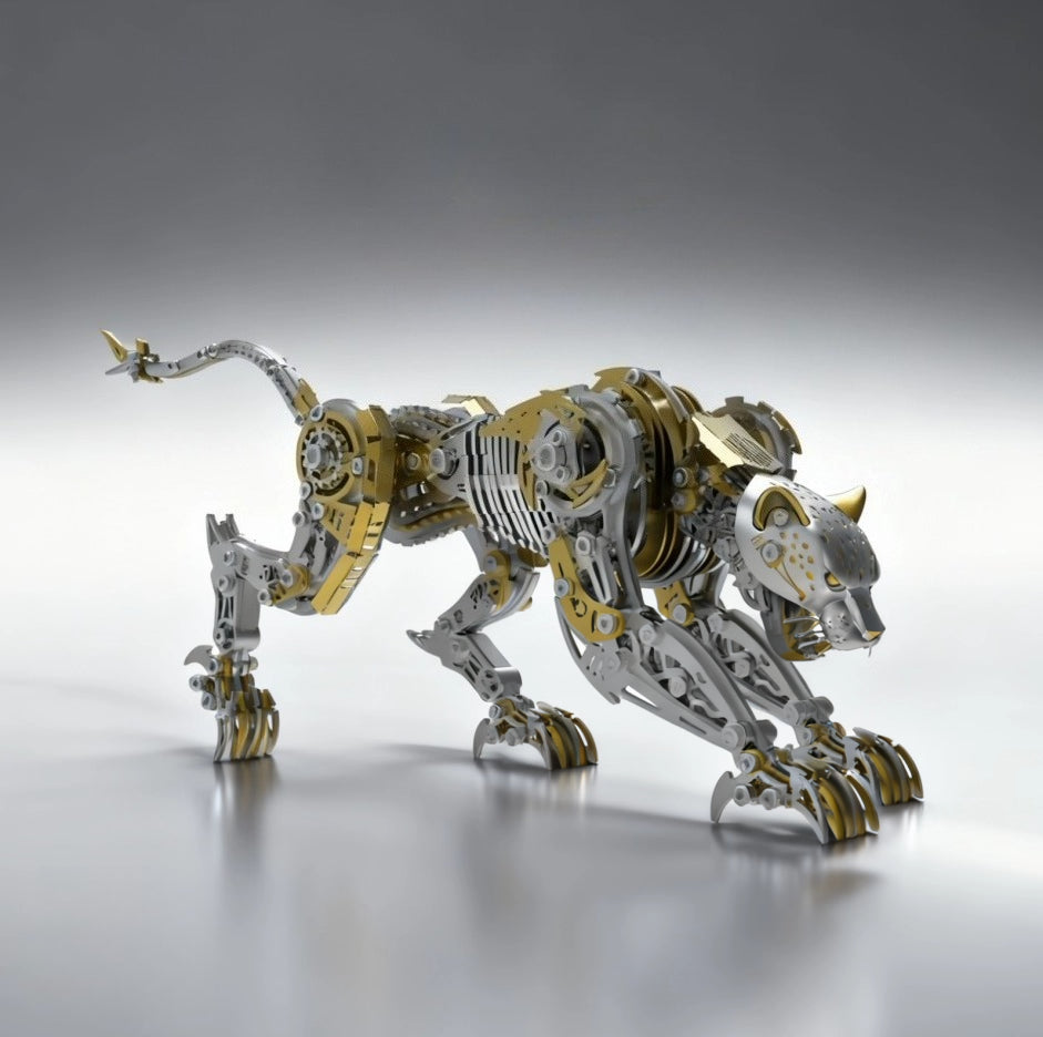 Mechanical Leopard 3D Metal Puzzle Kit