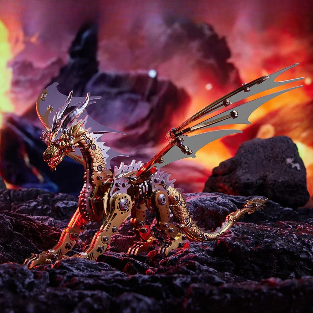 Mechanical Pterosaur 3D Metal Puzzle Kit