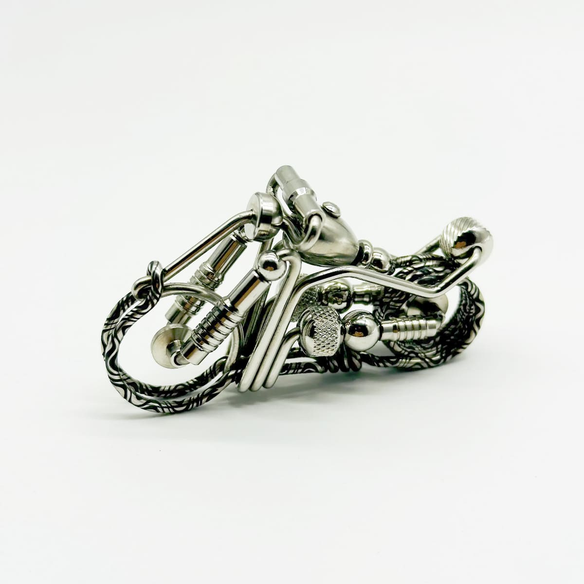 Threaded Handmade Motorcycle Keychain