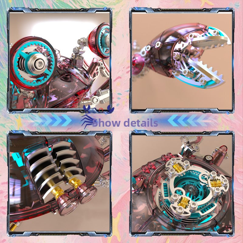 3D Metal Mechanical Crab Puzzle Kit