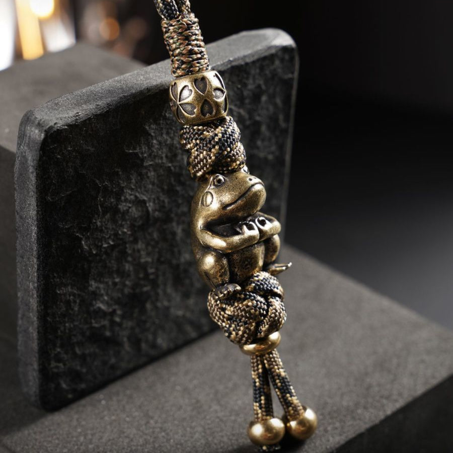 Handmade Frog Paracord Pendant