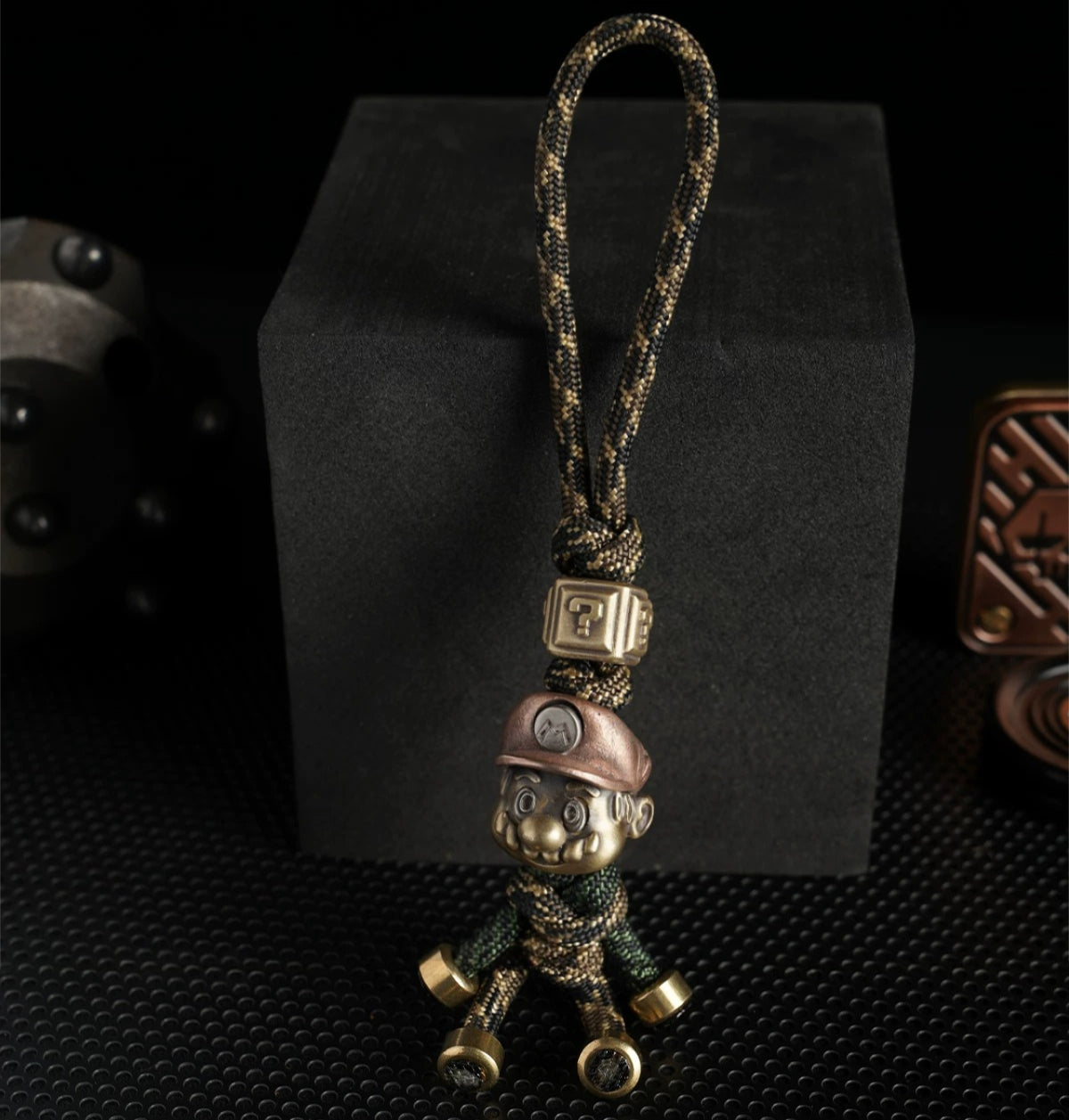 Handmade Mario Paracord EDC Pendant