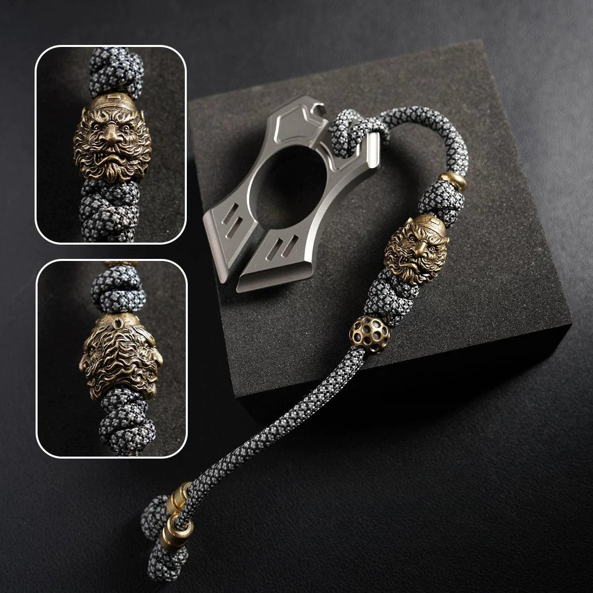Handmade Brass Zhong Kui EDC Lanyard