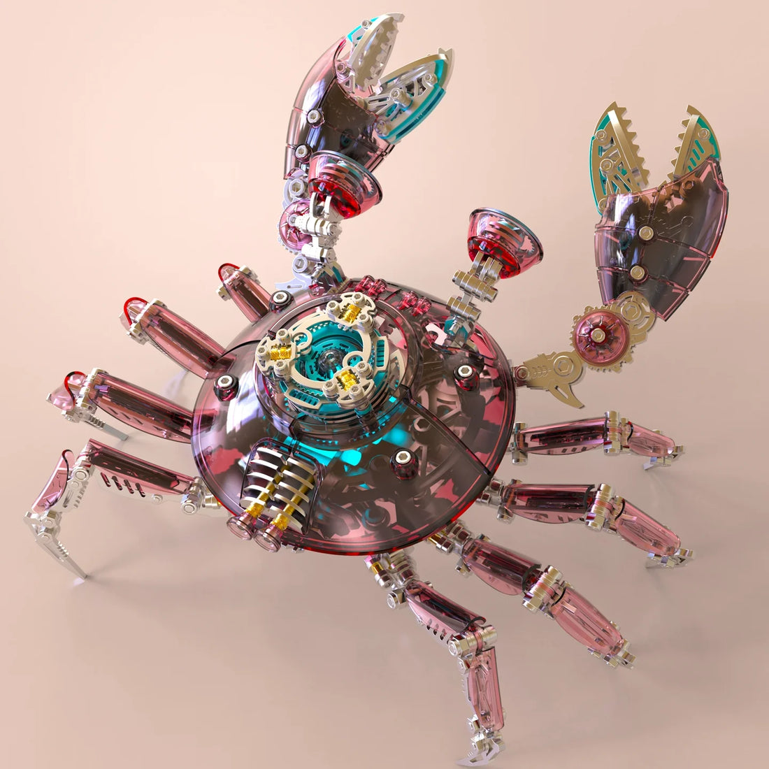 3D Metal Mechanical Crab Puzzle Kit