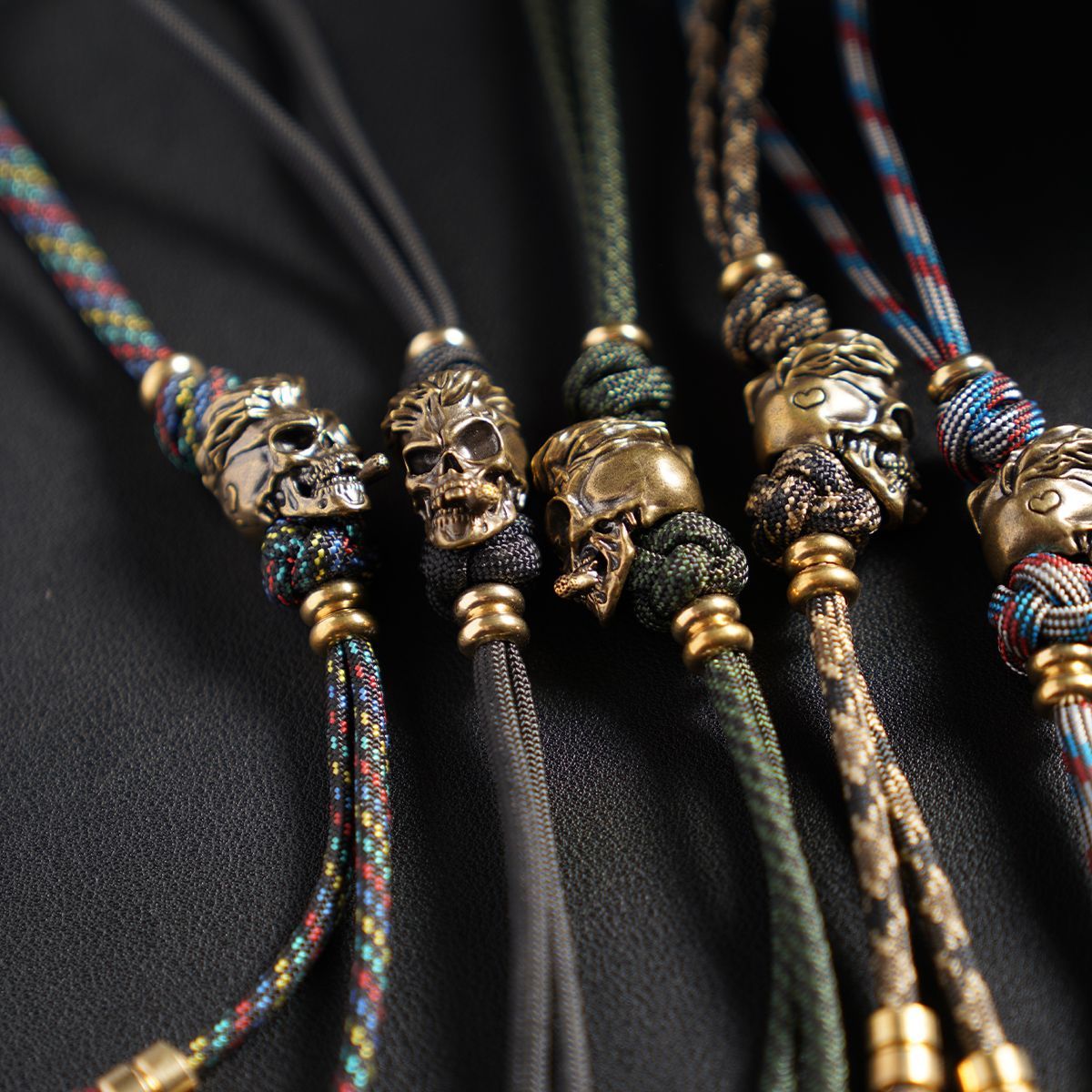 Handmade Skull Paracord Pendant