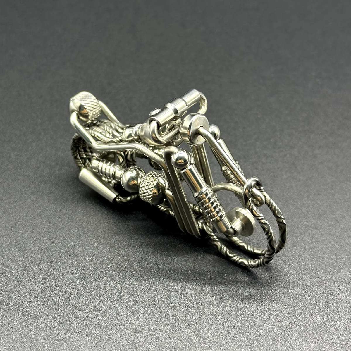 Threaded Handmade Motorcycle Keychain