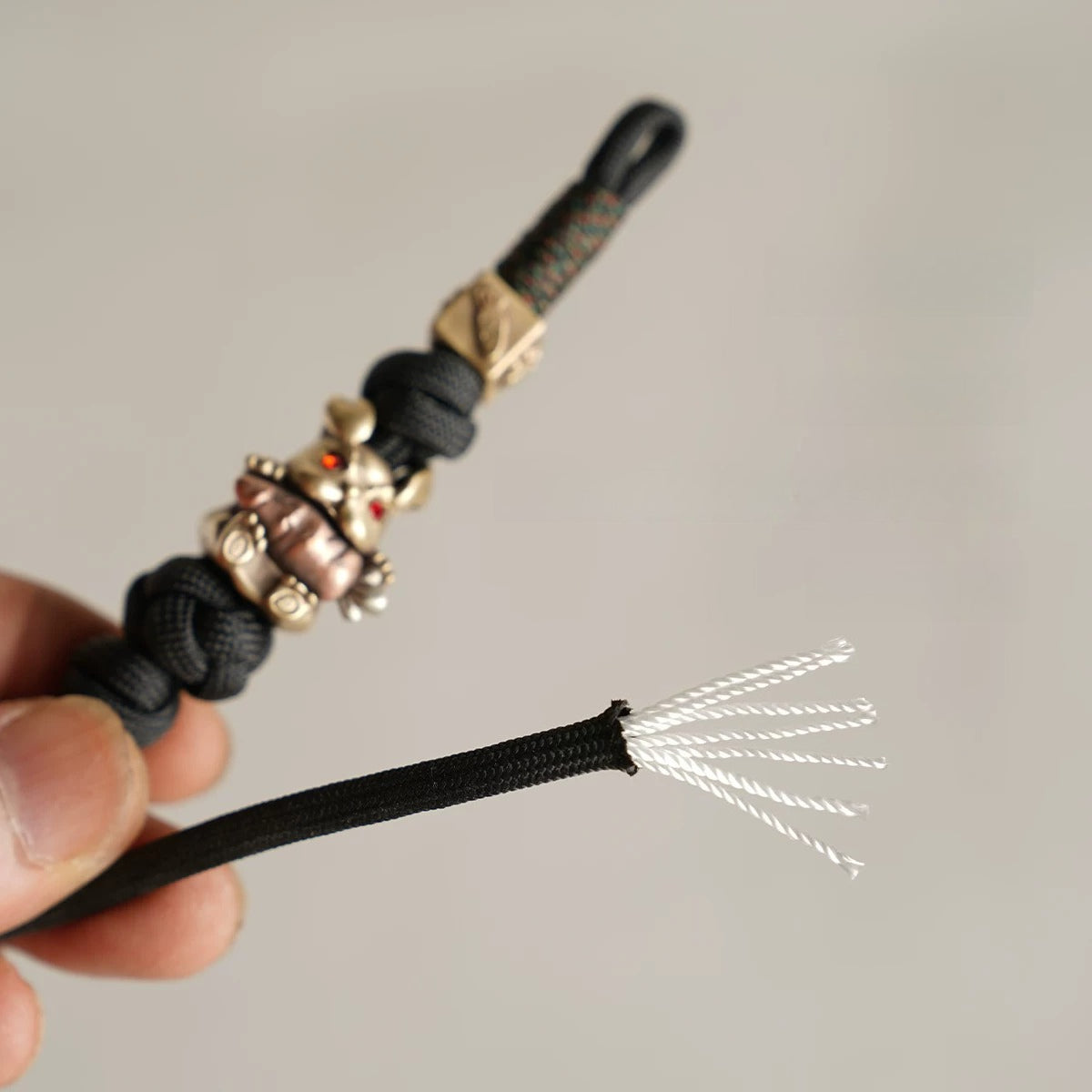 Handmade Angry Rabbit Paracord EDC Lanyard