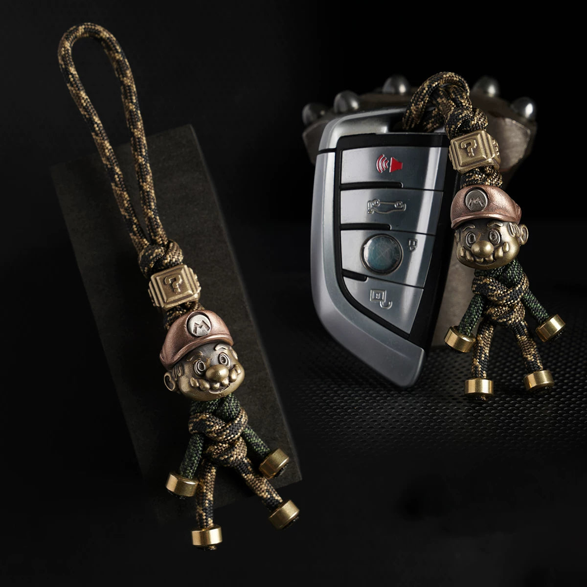 Handmade Mario Paracord EDC Pendant