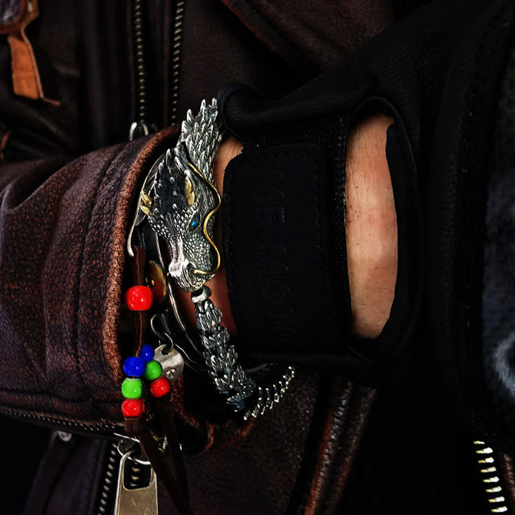 JÖRMUNGANDR - The World Serpent Black Dragon Bracelet
