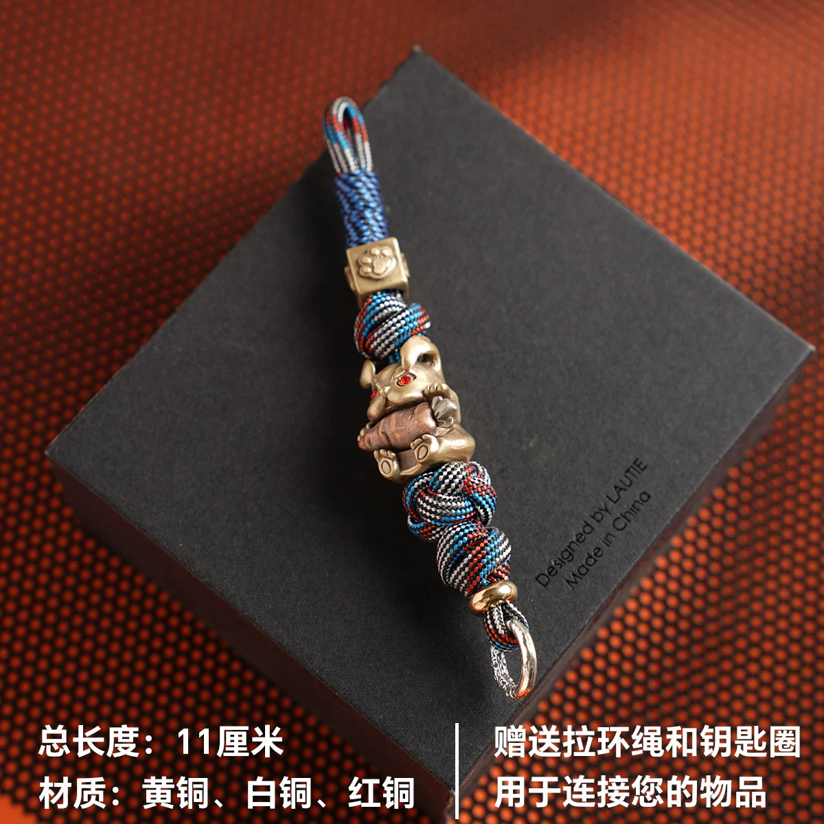 Handmade Angry Rabbit Paracord EDC Lanyard
