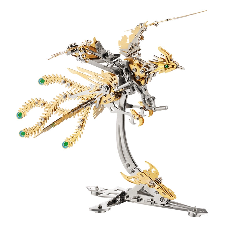 Mechanical Phoenix 3D Metal Puzzle Kit – URUZX Mechanical Phoenix 3D Metal Puzzle Kit – URUZX