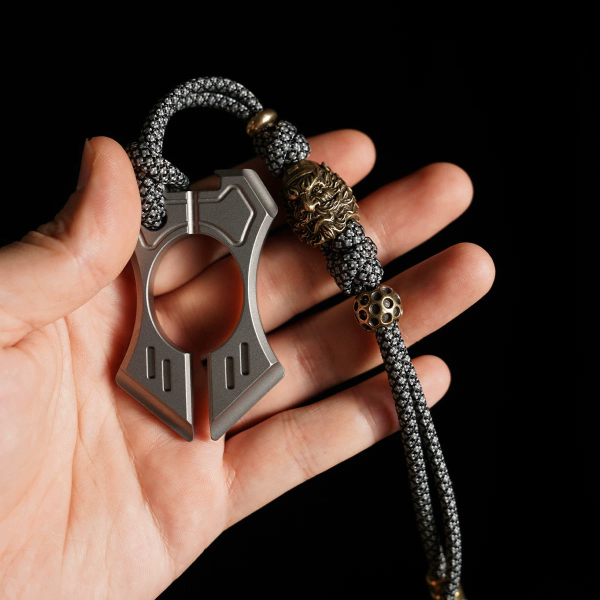 Handmade Brass Zhong Kui EDC Lanyard