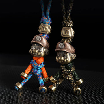 Handmade Mario Paracord EDC Pendant