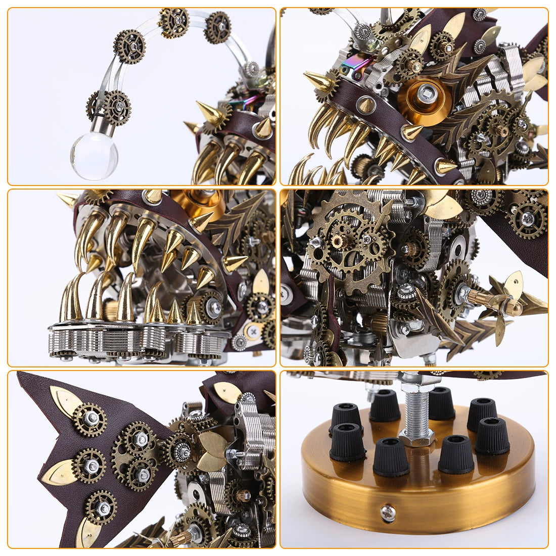 Deep Sea Diver - Steampunk Anglerfish 3D Metal Puzzle