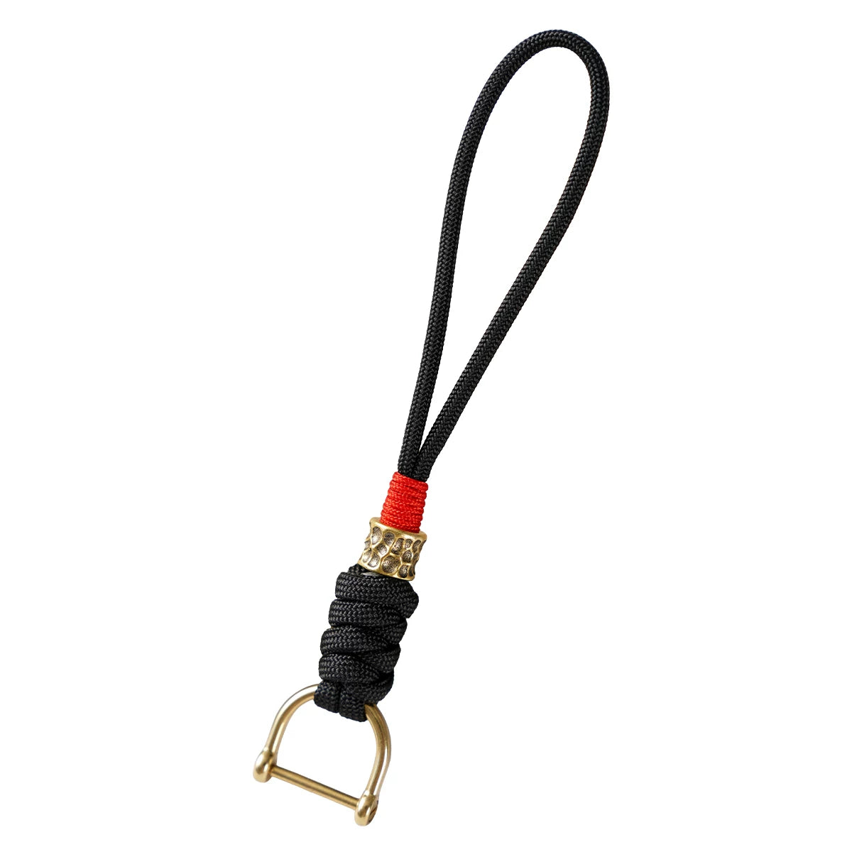 Handmade Brass Paracord EDC Keychain