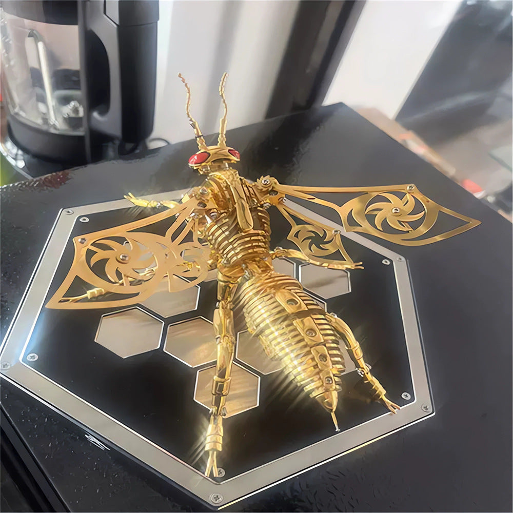 Mechanical bumblebee 3d metal assembly model