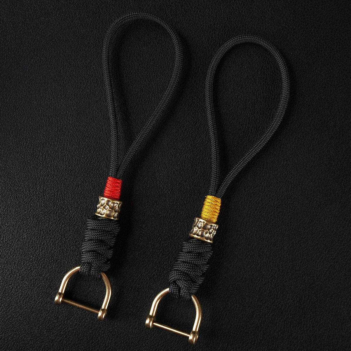 Handmade Brass Paracord EDC Keychain
