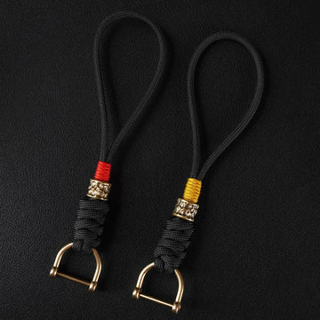 Handmade Brass Paracord EDC Keychain