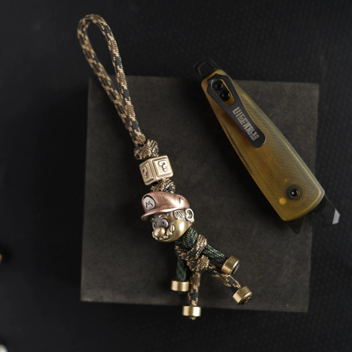 Handmade Mario Paracord EDC Pendant