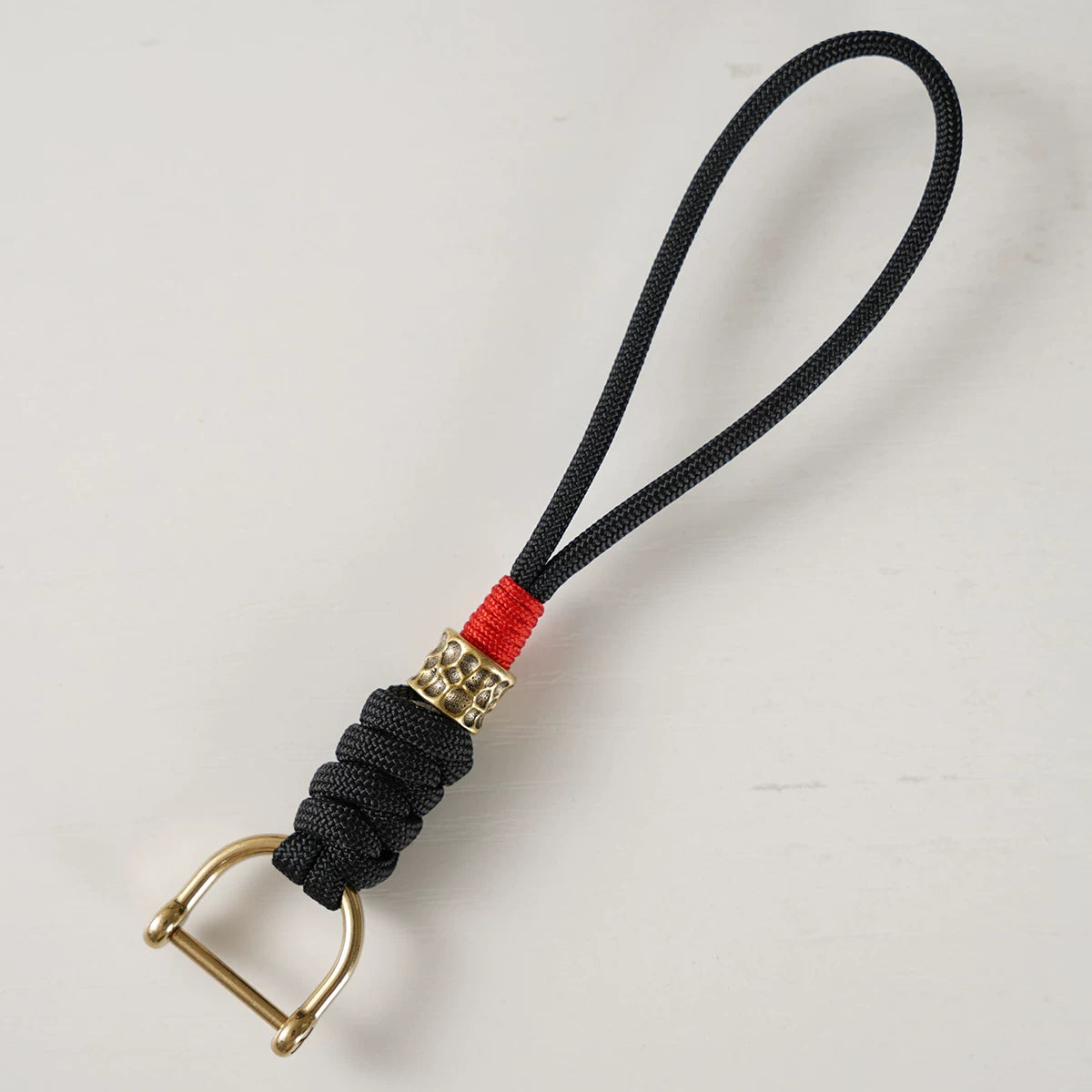Handmade Brass Paracord EDC Keychain