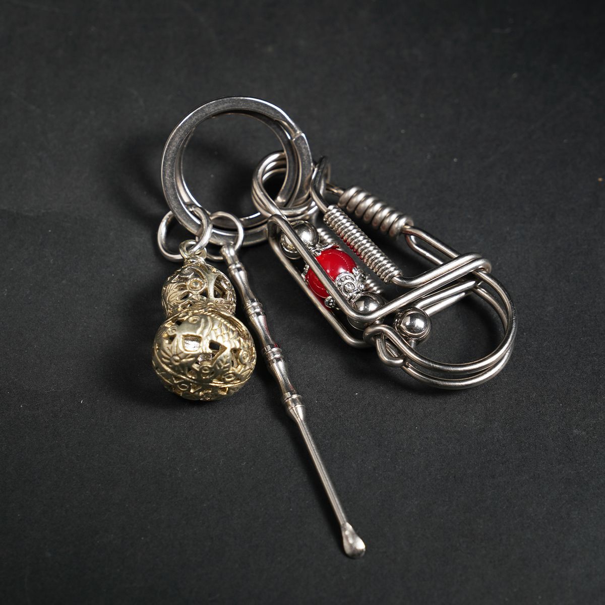 Red Lotus Keychain