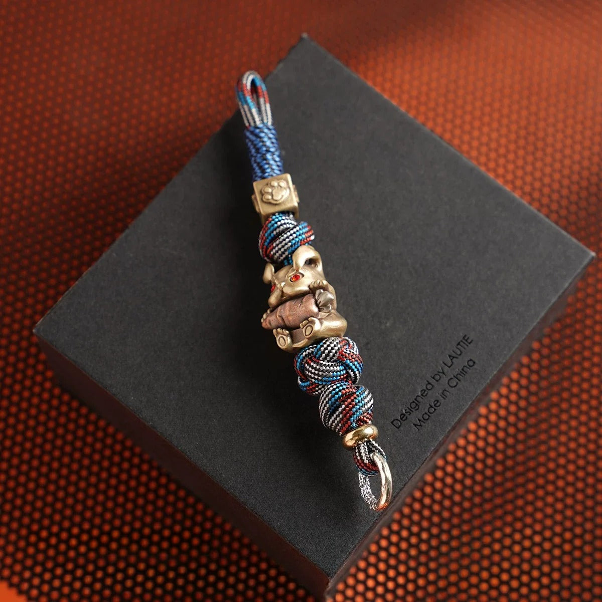 Handmade Angry Rabbit Paracord EDC Lanyard