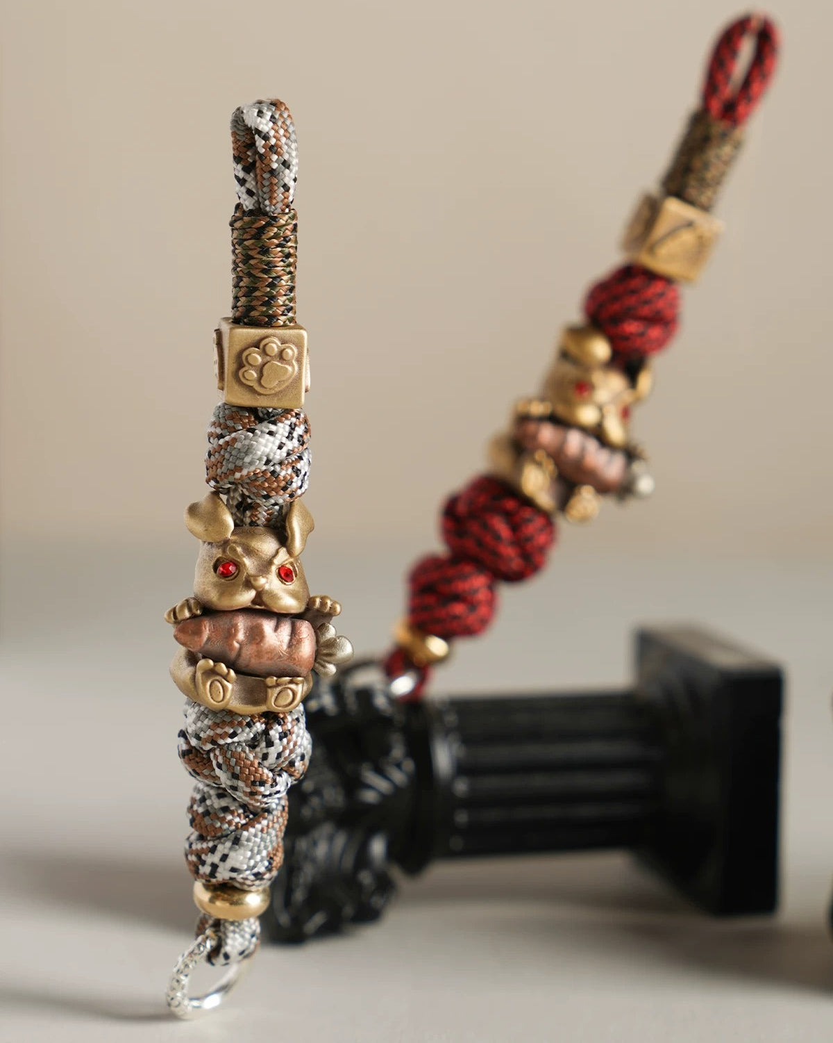 Handmade Angry Rabbit Paracord EDC Lanyard