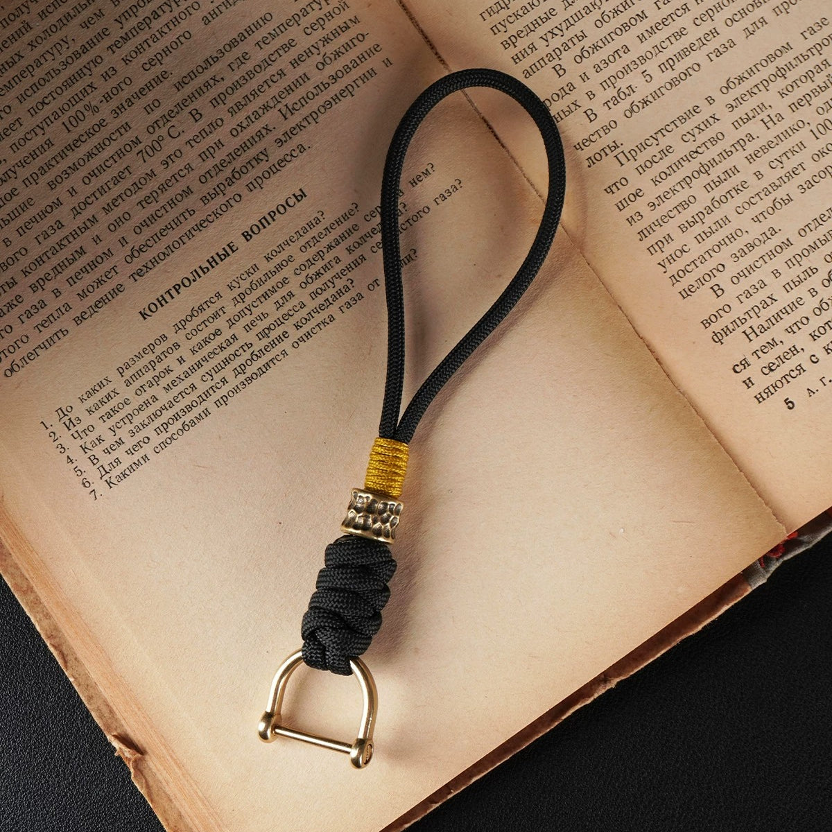 Handmade Brass Paracord EDC Keychain