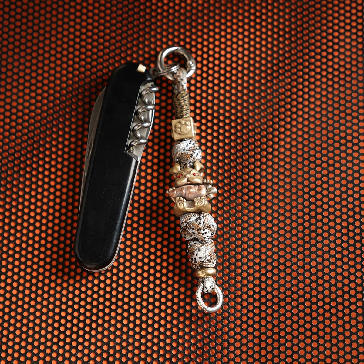 Handmade Angry Rabbit Paracord EDC Lanyard