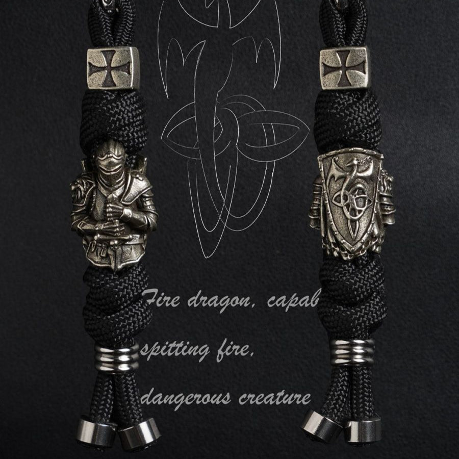 Handmade Knight Paracord Pendant