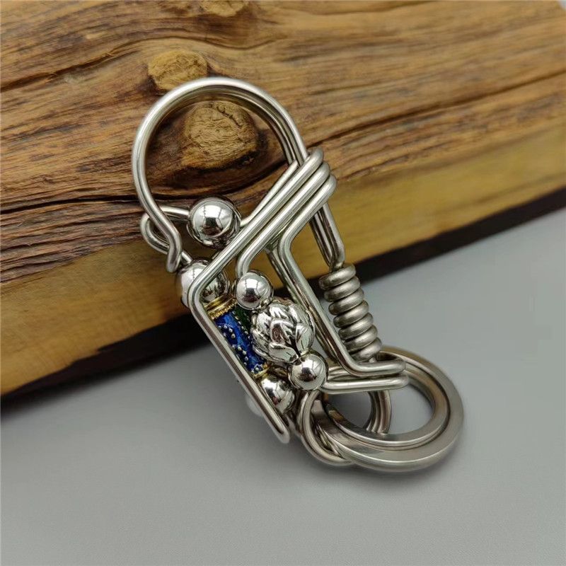 Lotus rotary keychain