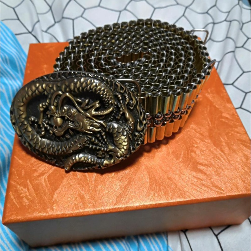 Handmade Metallic Belt (Brass + Steel Bead)