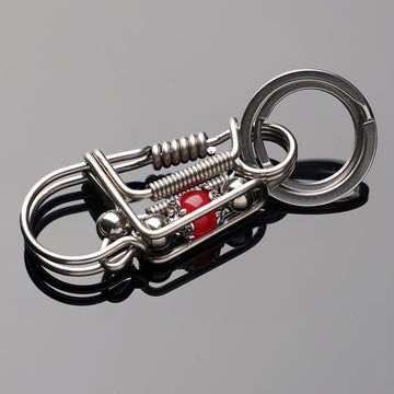 Red Lotus Keychain