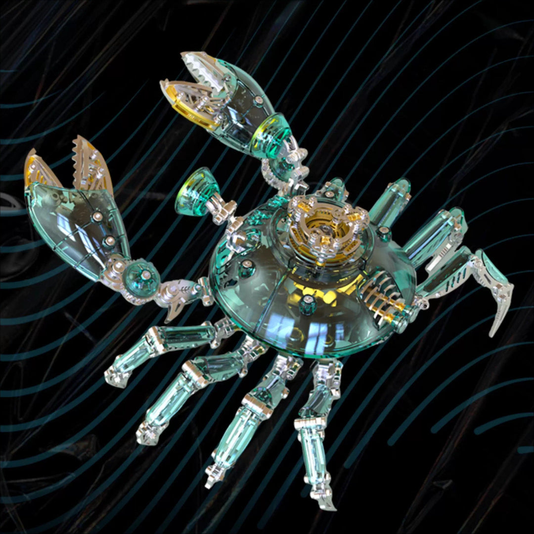 3D Metal Mechanical Crab Puzzle Kit