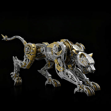 Mechanical Leopard 3D Metal Puzzle Kit