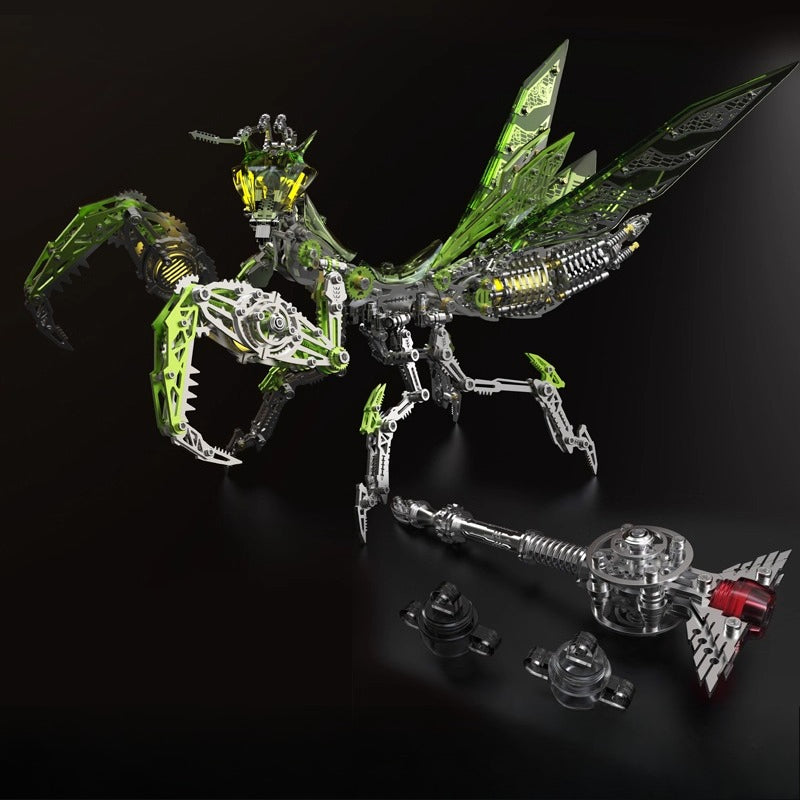 Steampunk Metal Mantis 3D Puzzle Model Kit