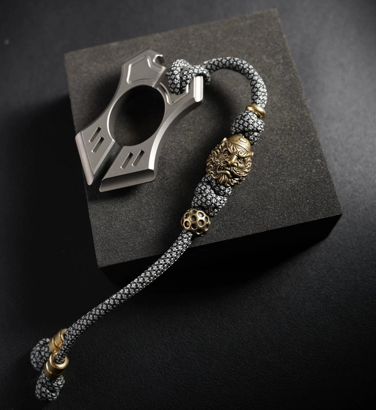 Handmade Brass Zhong Kui EDC Lanyard