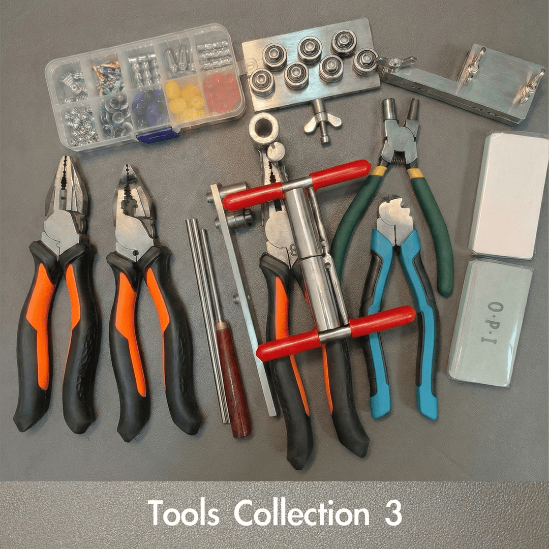 Handmade keychain making tools collection