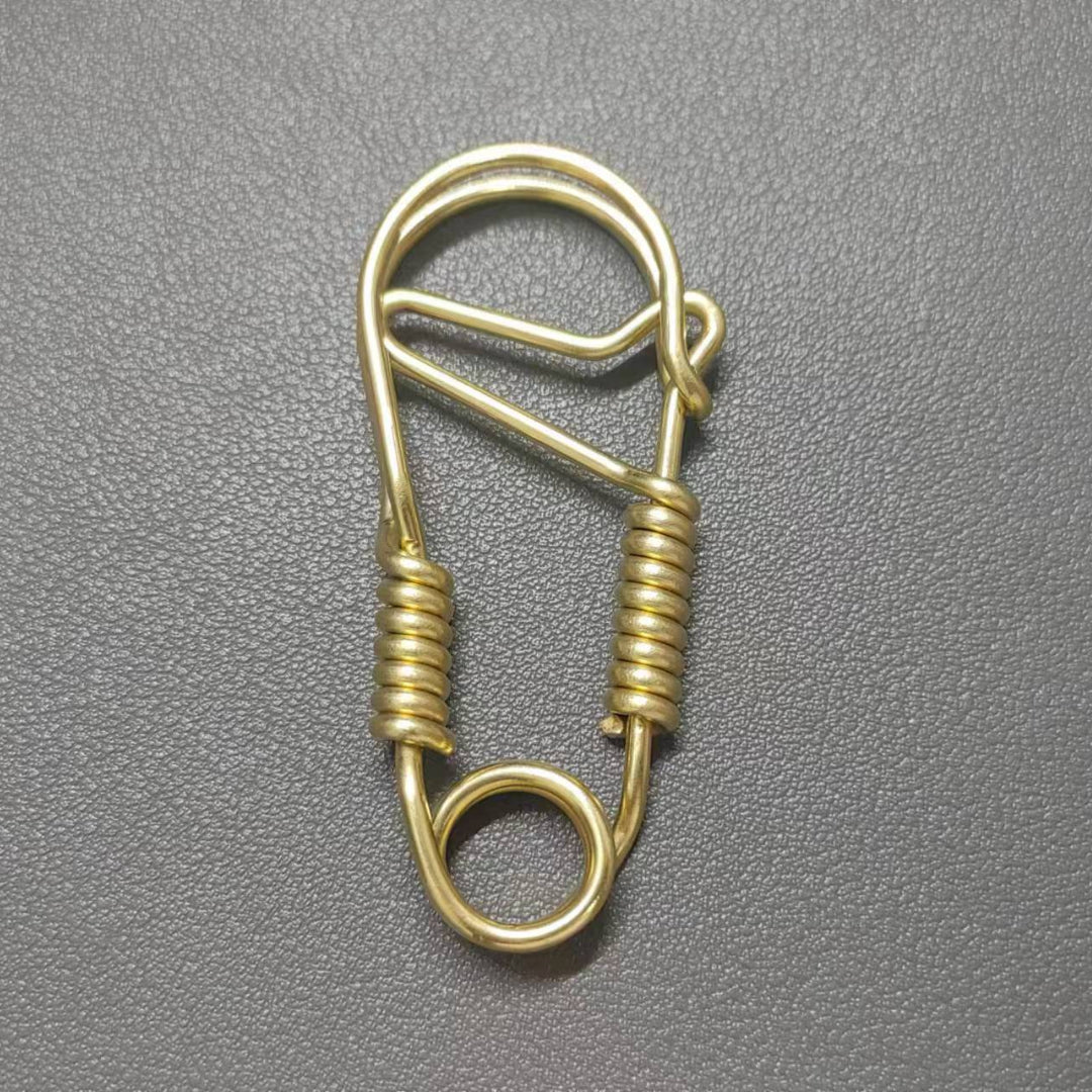 Handmade simple keychain [Steel & Brass]