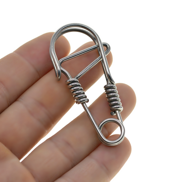 Handmade simple keychain [Steel & Brass]
