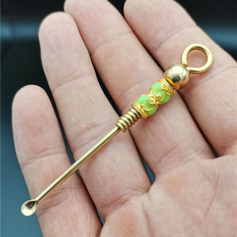 Handmade Luminous Brass Earpick