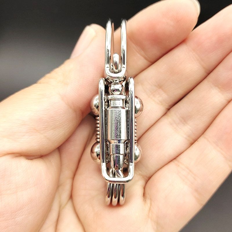 Bullet Handmade Wire Keychain Gift [Steel & Brass]